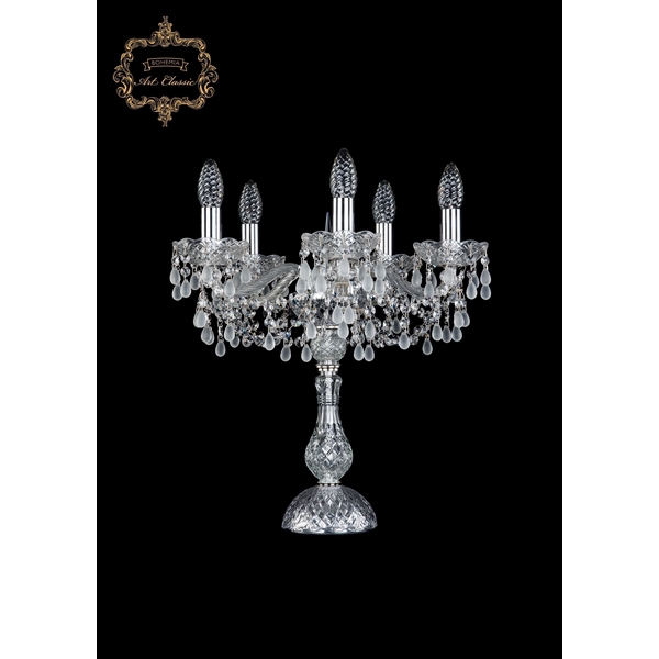 

Хрустальная настольная лампа с подвесками Art Classic 45597 12.24.5.141-45.Cr.V0300 подсвечник, Прозрачный, 11.24 12.24.5.141-45.Cr.V0300