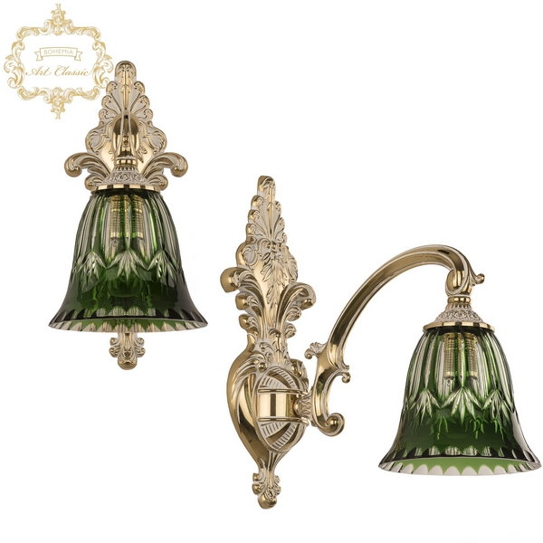 

Бра Art Classic 30.20 30.209B14.1.175.GW.P2.D.Clear-Green.H-1I, Зеленый, 30.20 30.209B14.1.175.GW.P2.D.Clear-Green.H-1I