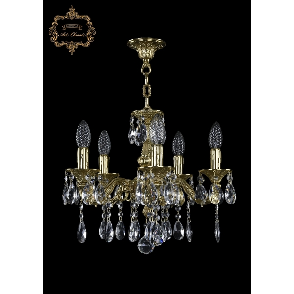 

Подвесная люстра с хрустальными подвесками Art Classic 31.02 31.02.5.CK125SP.A.G.Sp, Золото, 31.02 31.02.5.CK125SP.A.G.Sp