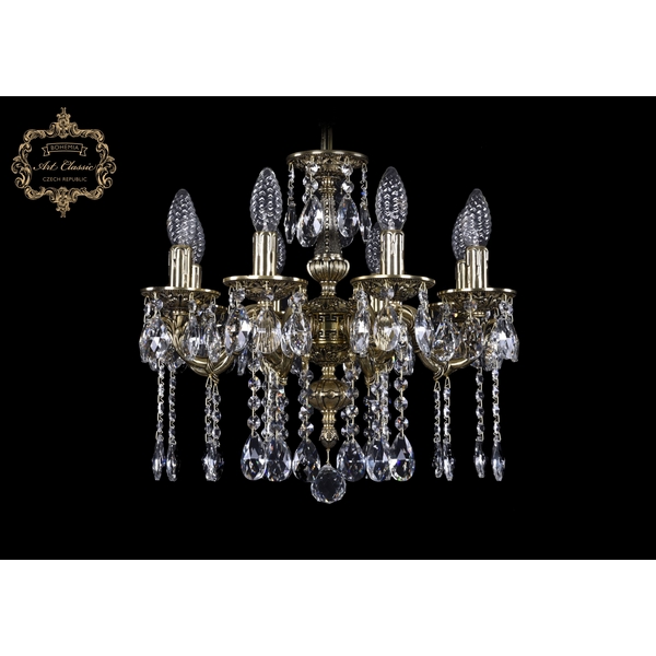 

Подвесная люстра с хрустальными подвесками Art Classic 31.05 31.05.8.125.A.GB.Sp, Золото, 31.05 31.05.8.125.A.GB.Sp