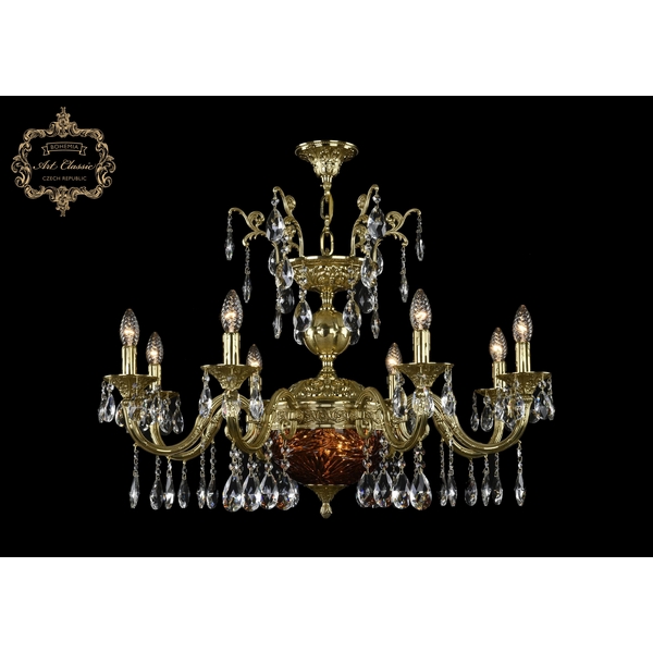 

Подвесная люстра с хрустальными подвесками Art Classic 31.29 31.29.8.CK250SP.250GL.G.Sp.Amber.1A, Золото, 31.29 31.29.8.CK250SP.250GL.G.Sp.Amber.1A