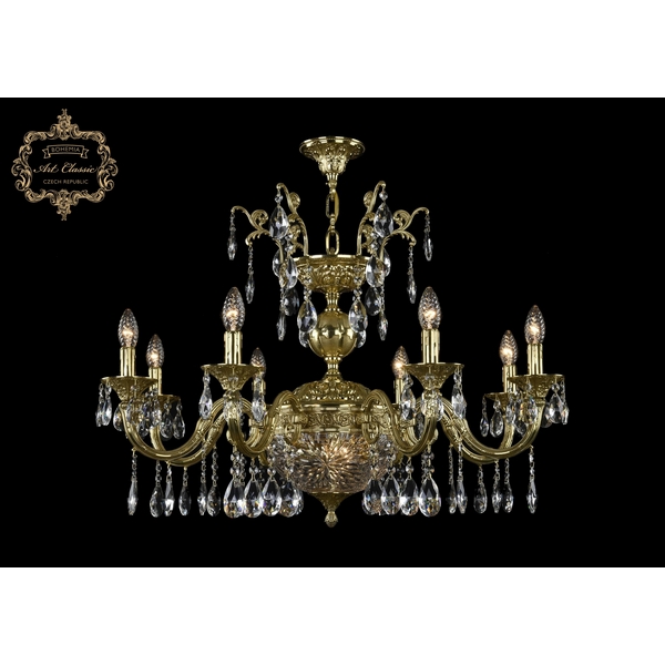 

Подвесная люстра с хрустальными подвесками Art Classic 31.29 31.29.8.CK250SP.250GL.G.Sp.Clear.1A, Золото, 31.29 31.29.8.CK250SP.250GL.G.Sp.Clear.1A