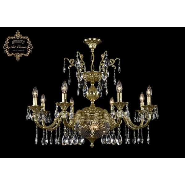 

Подвесная люстра с хрустальными подвесками Art Classic 31.29 31.29.8.CK250SP.250GL.G.Sp.Clear.1C, Золото, 31.29 31.29.8.CK250SP.250GL.G.Sp.Clear.1C
