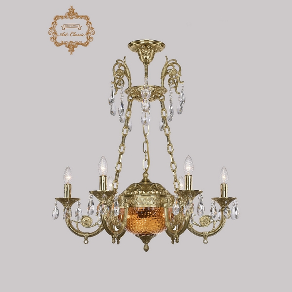 

Подвесная люстра с хрустальными подвесками Art Classic 31.44 31.44.6.KR175SP.250IT.G.Sp.Amber.1C, Золото, 31.44 31.44.6.KR175SP.250IT.G.Sp.Amber.1C