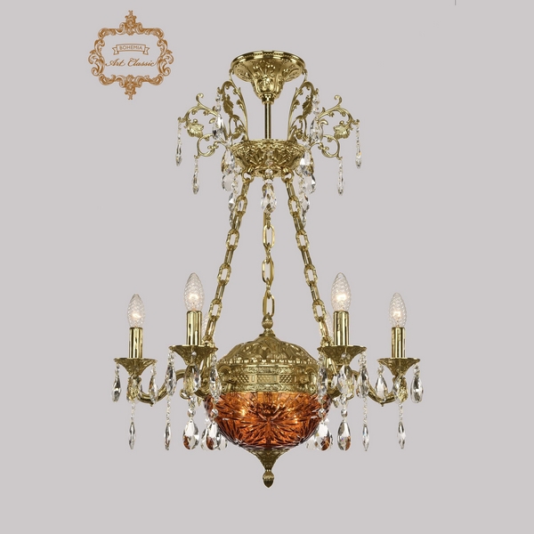 

Подвесная люстра с хрустальными подвесками Art Classic 31.51 31.51.6.CK125SP.250SP.G.Sp.Amber.1A, Золото, 31.51 31.51.6.CK125SP.250SP.G.Sp.Amber.1A