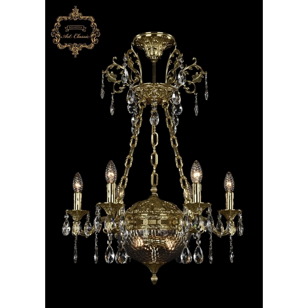 

Подвесная люстра с хрустальными подвесками Art Classic 31.51 31.51.6.CK125SP.250SP.G.Sp.Clear.1C, Золото, 31.51 31.51.6.CK125SP.250SP.G.Sp.Clear.1C