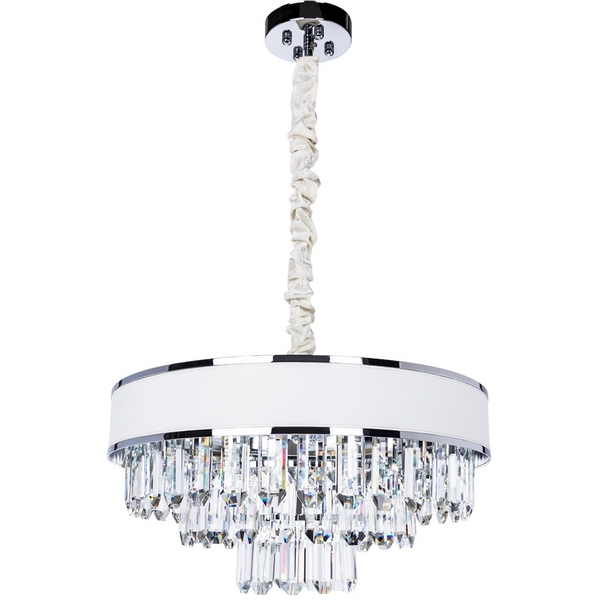 

Подвесная люстра хрустальная Arte Lamp Diadem A1002LM-6CC, Белый, Diadem A1002LM-6CC