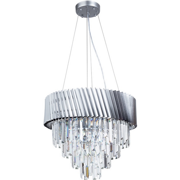 

Подвесная каскадная люстра хрустальная Arte Lamp Muscida A1004SP-8SI, Серебро, Muscida A1004SP-8SI