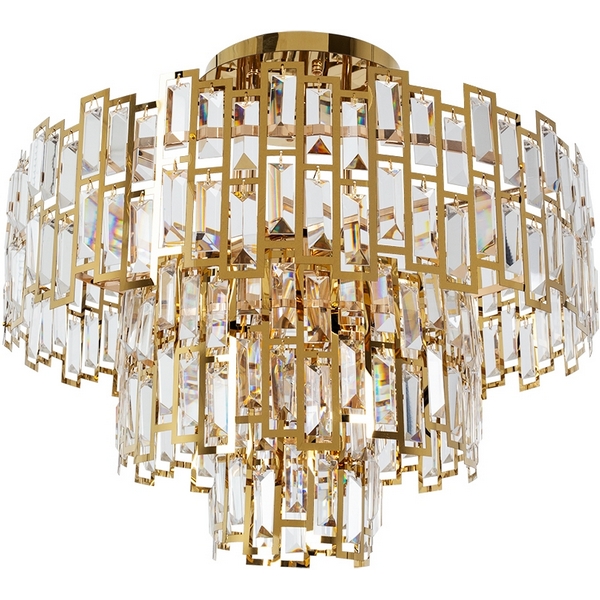 

Потолочная люстра каскадная хрустальная Arte Lamp Mintaka A1005PL-10GO, Золото, Mintaka A1005PL-10GO