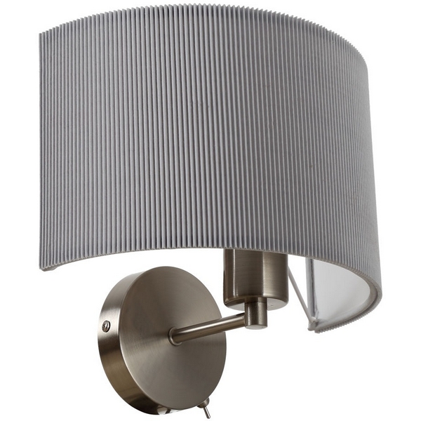 

Бра с выключателем Arte Lamp Mallorca A1021AP-1SS, Серый, Mallorca A1021AP-1SS
