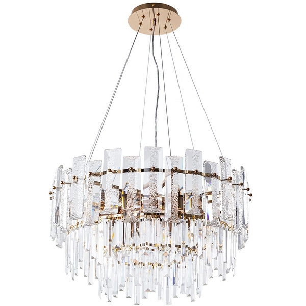 

Подвесная люстра хрустальная Arte Lamp Nicoletta A1052SP-10GO, Прозрачный, Nicoletta A1052SP-10GO