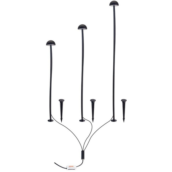 

Грунтовый светильник светодиодный в форме гриба IP65 Arte Lamp Motus A1081PA-3BK, Черный, Motus A1081PA-3BK