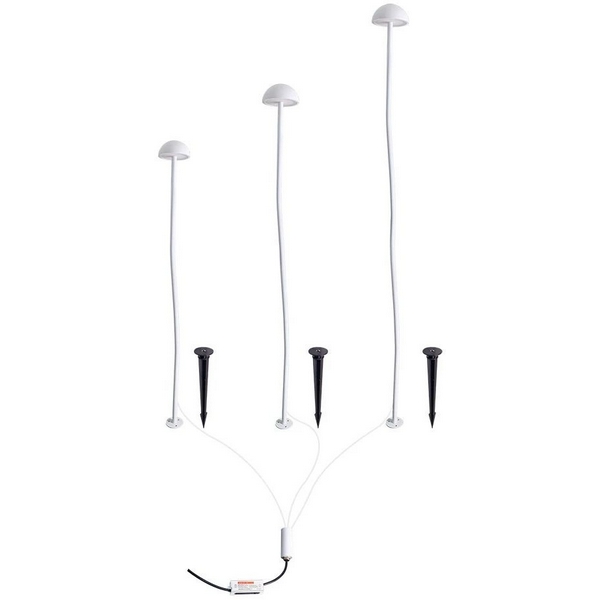

Грунтовый светильник светодиодный в форме гриба IP65 Arte Lamp Motus A1081PA-3WH, Белый, Motus A1081PA-3WH