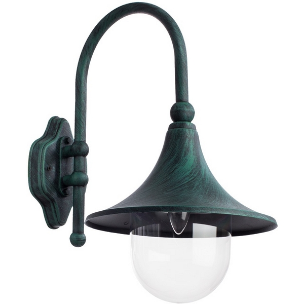 

Настенный уличный фонарь Arte Lamp Malaga A1082AL-1BG, Медный, Malaga A1082AL-1BG