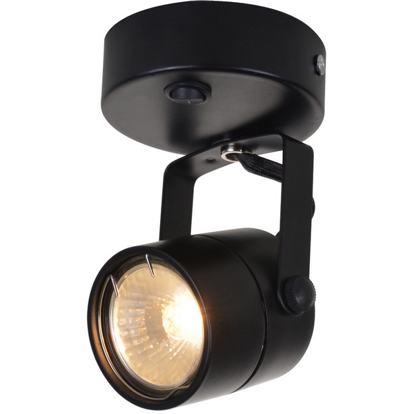 

Спот с выключателем Arte Lamp Lente A1310AP-1BK, Черный, Lente A1310AP-1BK