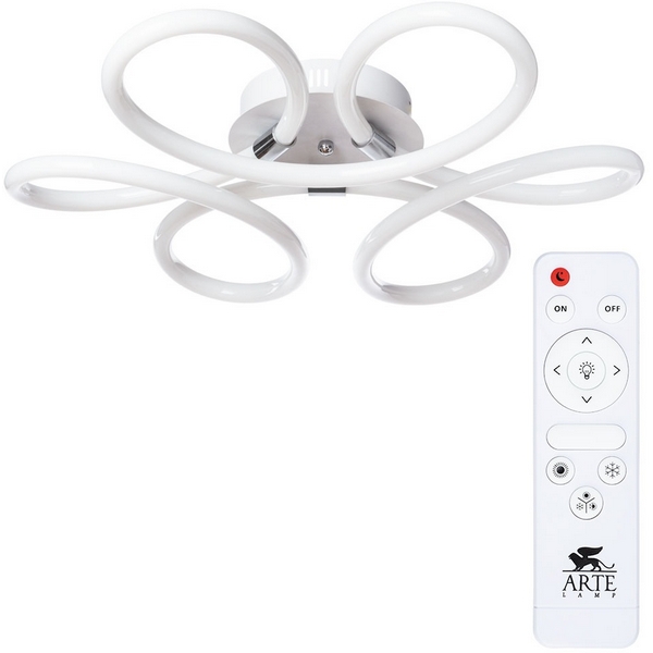 

Потолочная люстра светодиодная с пультом Arte Lamp Daniel A1439PL-60CC, Белый, Daniel A1439PL-60CC