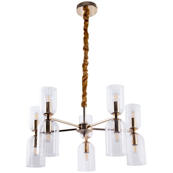 

Подвесная люстра Arte Lamp Charm A1623LM-10GO, Прозрачный, Charm A1623LM-10GO