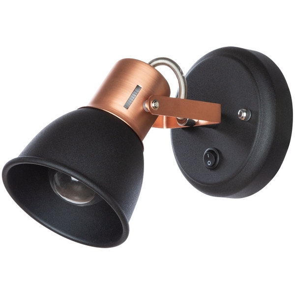 

Спот с выключателем Arte Lamp Jovi A1677AP-1BK, Черный, Jovi A1677AP-1BK