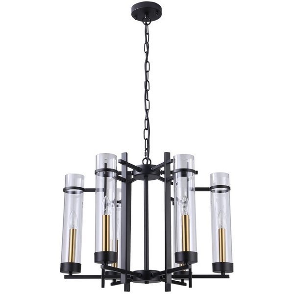 

Подвесная люстра Arte Lamp Hugo A1688LM-6BK, Черный, Hugo A1688LM-6BK