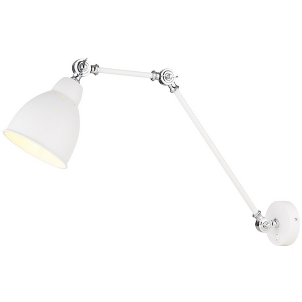 

Бра с выключателем Arte Lamp BRACCIO A2055AP-1WH, Белый, BRACCIO A2055AP-1WH