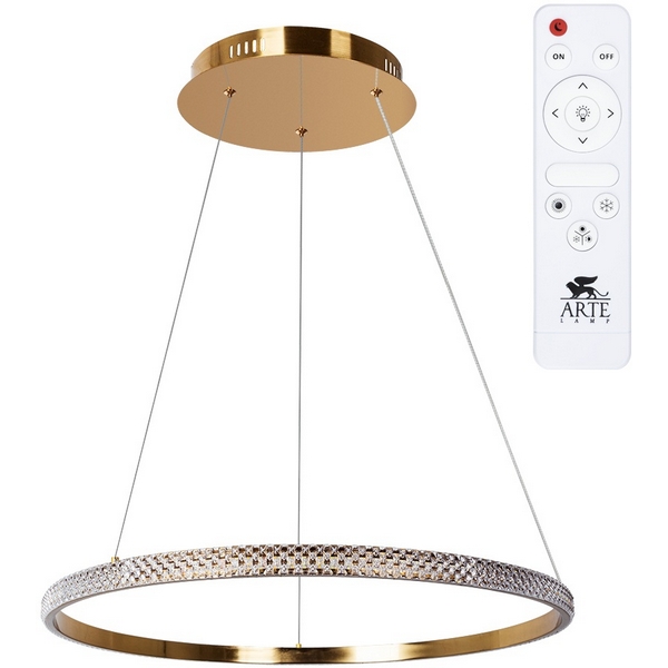 

Подвесной светильник светодиодный с пультом Arte Lamp Orione A2182SP-60PB, Медный, Orione A2182SP-60PB