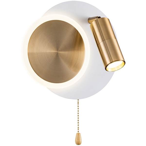 

Настенный светильник светодиодный Arte Lamp Syrma A2213AP-2WH, Золото, Syrma A2213AP-2WH