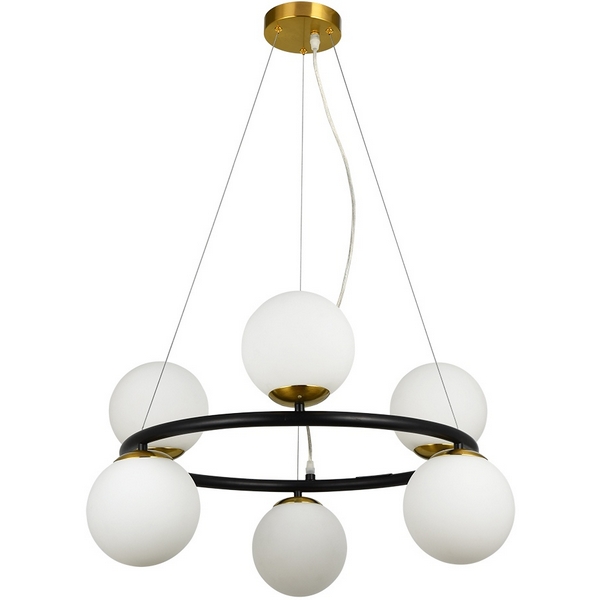 

Подвесной светильник Arte Lamp Alcor A2224SP-6BK, Белый, Alcor A2224SP-6BK