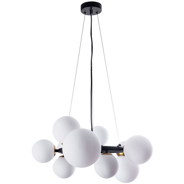 

Подвесной светильник Arte Lamp Gemini A2243SP-10BK, Белый, Gemini A2243SP-10BK