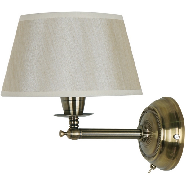 

Бра с выключателем Arte Lamp York A2273AP-1AB, Бежевый, York A2273AP-1AB