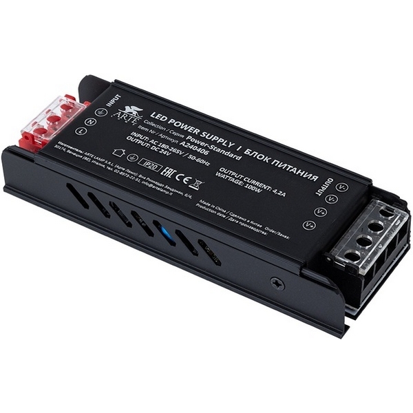 

Блок питания 24V 100W 4.2А Arte Lamp Power-Standard A240406N, Power-Standard A240406N