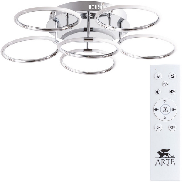 

Потолочная люстра Arte Lamp Presto A2516PL-6CC, Хром, Presto A2516PL-6CC
