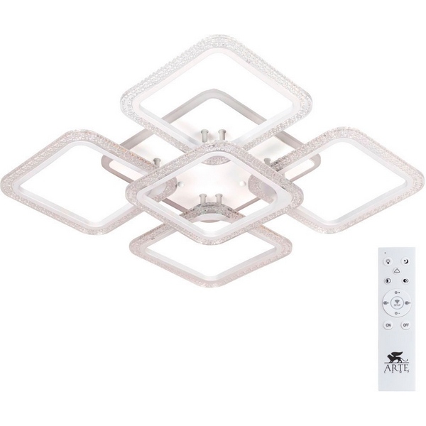 

Потолочная люстра светодиодная с пультом Arte Lamp Splash A2534PL-90WH, Белый, Splash A2534PL-90WH