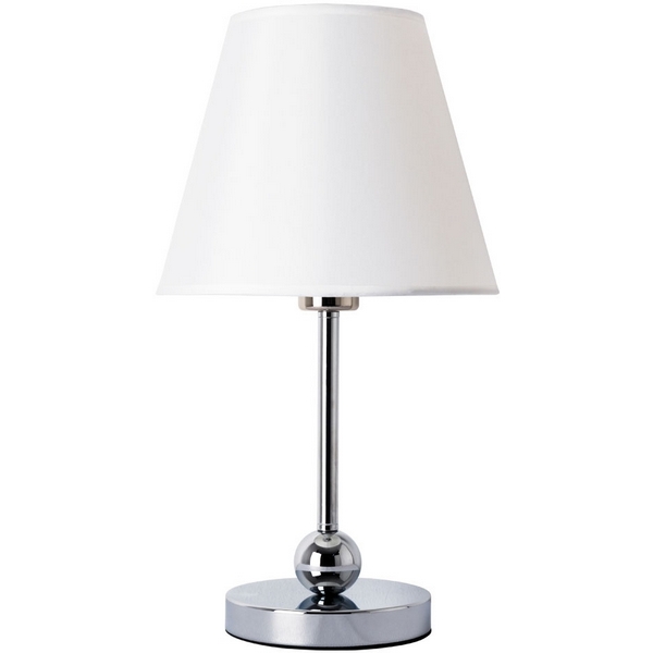 

Интерьерная настольная лампа с выключателем Arte Lamp Elba A2581LT-1CC, Белый, Elba A2581LT-1CC