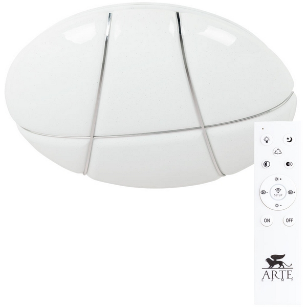 

Потолочная люстра светодиодная с пультом Arte Lamp Biscotti A2677PL-72CC, Белый, Biscotti A2677PL-72CC