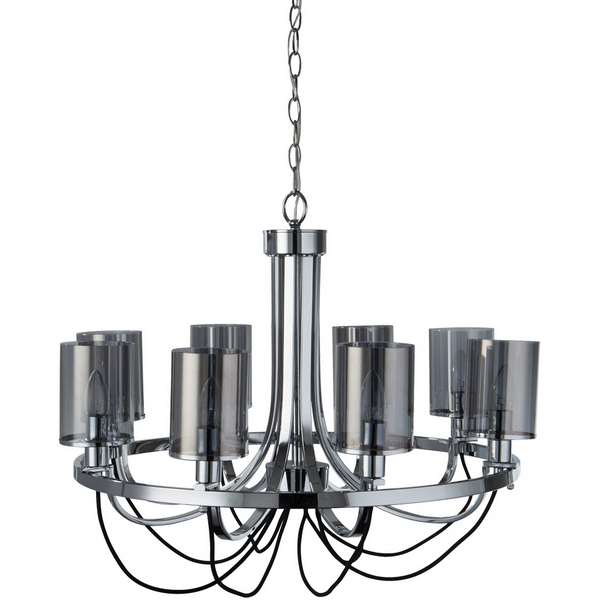 

Подвесная люстра Arte Lamp Ombra A2995LM-8CC, Серый, Ombra A2995LM-8CC