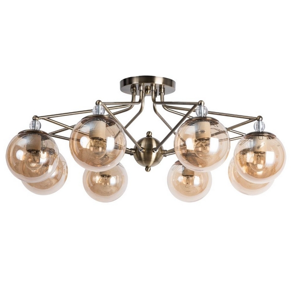 

Потолочная люстра Arte Lamp Enigma A3133PL-8AB, Коричневый, Enigma A3133PL-8AB
