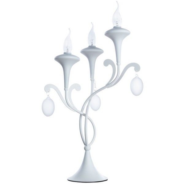 

Настольная лампа с выключателем подсвечник Arte Lamp Montmartre A3239LT-3WH, Белый, Montmartre A3239LT-3WH