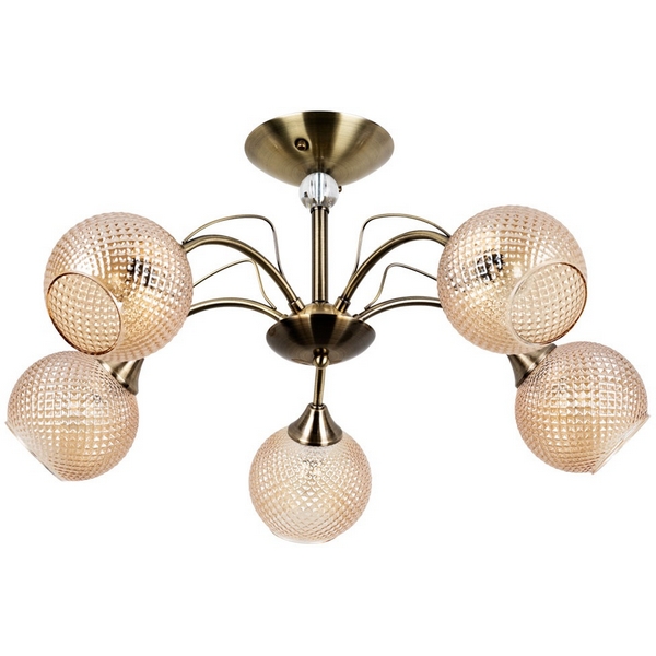 

Потолочная люстра Arte Lamp Willow A3461PL-5AB, Янтарный, Willow A3461PL-5AB