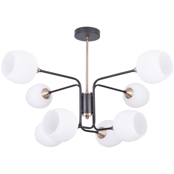 

Потолочная люстра Arte Lamp Skat A3564PL-8BK, Черно-белый, Skat A3564PL-8BK