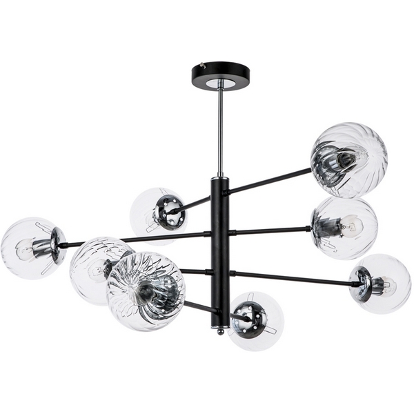 

Потолочная люстра Arte Lamp Segin A3566PL-8BK, Черный, Segin A3566PL-8BK