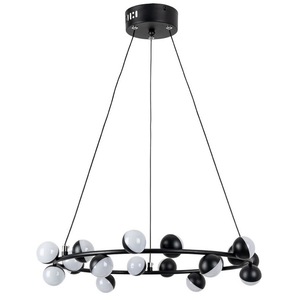 

Подвесная люстра светодиодная Arte Lamp Dexter A3619SP-18BK, Черно-белый, Dexter A3619SP-18BK
