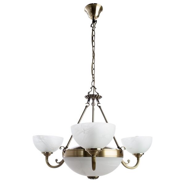 

Подвесная люстра Arte Lamp Windsor A3777LM-3-2AB, Белый, Windsor A3777LM-3-2AB