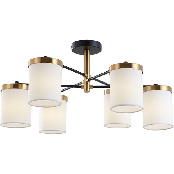 

Потолочная люстра на штанге Arte Lamp Modello A4099PL-6BK, Белый, Modello A4099PL-6BK