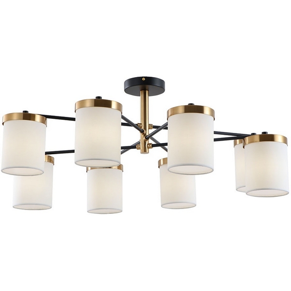 

Потолочная люстра на штанге Arte Lamp Modello A4099PL-8BK, Белый, Modello A4099PL-8BK