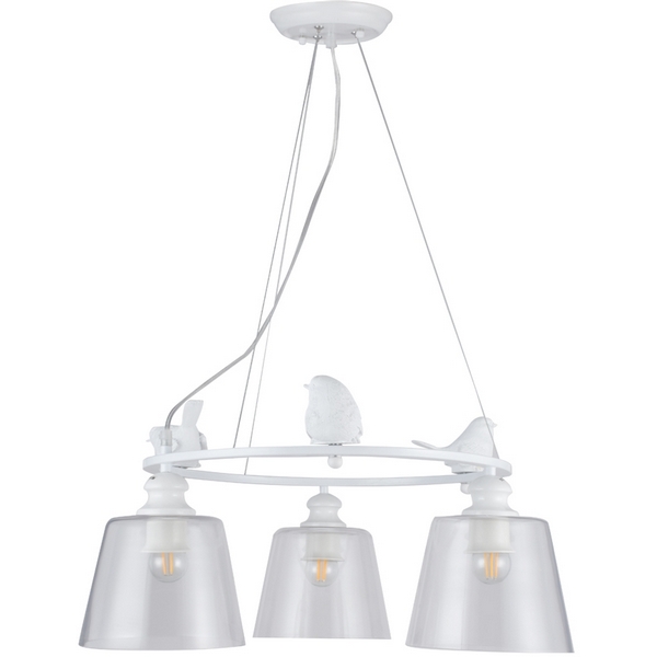 

Подвесная люстра Arte Lamp Passero A4289LM-3WH, Белый, Passero A4289LM-3WH