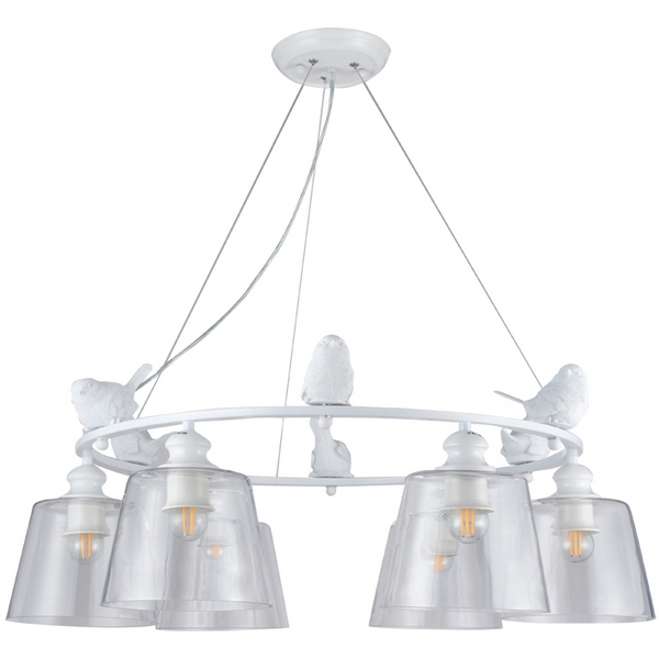 

Подвесная люстра Arte Lamp Passero A4289LM-6WH, Белый, Passero A4289LM-6WH