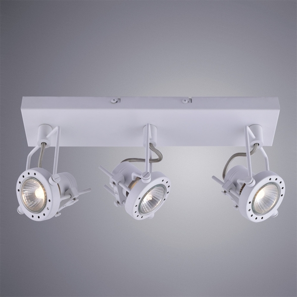 Изображение товара Спот Arte Lamp A4300PL-3WH в стиле техно с регулируемой направленностью Изображение товара Спот Arte Lamp A4300PL-3WH в стиле техно с регулируемой направленностью