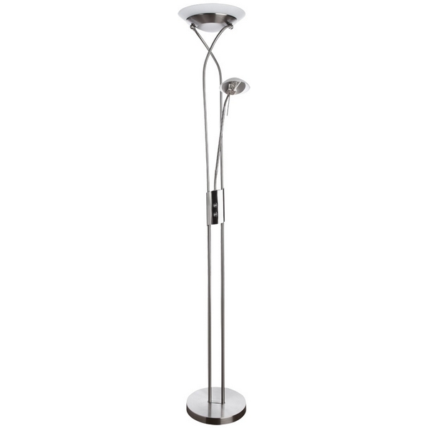

Торшер с выключателем Arte Lamp Duetto A4399PN-2SS, Серебро, Duetto A4399PN-2SS
