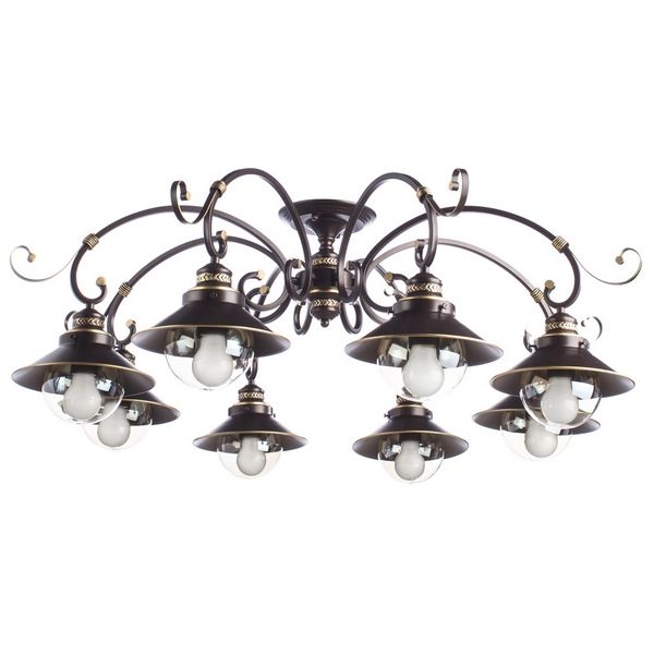 

Потолочная люстра Arte Lamp Grazioso A4577PL-8CK, Коричневый, Grazioso A4577PL-8CK