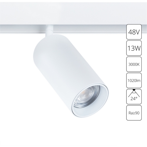 

Магнитный трековый светильник светодиодный 48V Arte Lamp Linea A4641PL-1WH, Белый, Linea A4641PL-1WH